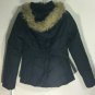 Krush Faux Fur Puffer Jacket Hoodie Coat Women's Size Small New