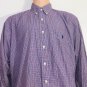 Ralph Lauren Blake Mens Multicolor Check Dress Shirt Size L
