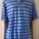 Polo Golf Ralph Lauren 100% Pima Cotton Size L Mens Short Sleeve Stripe Shirt Polo Golf Ralph Lauren 100% Pima Cotton Size L Mens Short Sleeve Stripe Shirt