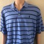 Polo Golf Ralph Lauren 100% Pima Cotton Size L Mens Short Sleeve Stripe Shirt