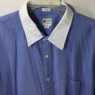 J Crew Men's Tailored Slim Fit White Collar Blue Casual Button Down Shirt Sz XL J Crew Men's Tailored Slim Fit White Collar Blue Casual Button Down Shirt Sz XL