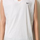 Nike Men's Dri-Fit Tank Top White Sleeveless V Neck Activewear Shirt Sz L Nike Men's Dri-Fit Tank Top White Sleeveless V Neck Activewear Shirt Sz L