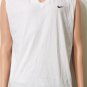 Nike Men's Dri-Fit Tank Top White Sleeveless V Neck Activewear Shirt Sz L