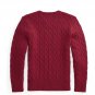 Polo Ralph Lauren Boys' Cable Knit Sweater Color Red Size 7, M(10-12) NWT