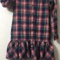 Ralph Lauren Girls Long Sleeves Plaid Shirt Dress Size 14