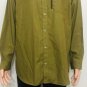 Columbia Sportswear Co Mens Olive Green Check Omni Shield Button Up Shirt Size L