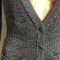 J.Crew Womens 100% Polyester V Neck Cardigan Gray Shimmer Sz XS
