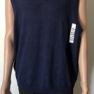 Turnbury Extra Fine Wool Biella Yarn Men's V-Neck Sweater Vest Blue Sz XL