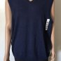 Turnbury Extra Fine Wool Biella Yarn Men's V-Neck Sweater Vest Blue Sz XL