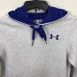 Under Armour Womens Semi Fitted Gray Blue Hooded All Season Gear Sweatshirt XS