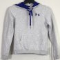 Under Armour Womens Semi Fitted Gray Blue Hooded All Season Gear Sweatshirt XS