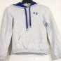 Under Armour Womens Semi Fitted Gray Blue Hooded All Season Gear Sweatshirt XS