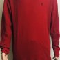 Polo Ralph Lauren Mens L/S Solid Crewneck Thermal Waffle Pullover Red Shirt XL