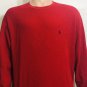 Polo Ralph Lauren Mens L/S Solid Crewneck Thermal Waffle Pullover Red Shirt XL