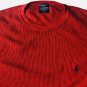 Polo Ralph Lauren Mens L/S Solid Crewneck Thermal Waffle Pullover Red Shirt XL