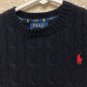 Polo Ralph Lauren Unisex Toddler Sweater Sz 2T Crew Neck Blue Cable Knit