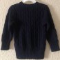 Polo Ralph Lauren Unisex Toddler Sweater Sz 2T Crew Neck Blue Cable Knit
