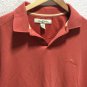 Tommy Bahama Menâs Short Sleeves Orange Pima Cotton Blend Polo Shirt Sz L