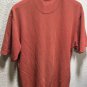 Tommy Bahama Menâs Short Sleeves Orange Pima Cotton Blend Polo Shirt Sz L