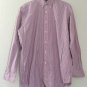 Ralph Lauren Yarmouth Mens Long Sleeve Pink Striped Dress Shirt Sz 15.5-34