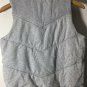 Old Navy Women's Full Button Winter Vest Cotton Polyester Gray Sz M