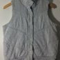 Old Navy Women's Full Button Winter Vest Cotton Polyester Gray Sz M