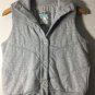 Old Navy Women's Full Button Winter Vest Cotton Polyester Gray Sz M