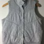 Old Navy Women's Full Button Winter Vest Cotton Polyester Gray Sz M