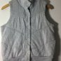 Old Navy Women's Full Button Winter Vest Cotton Polyester Gray Sz M
