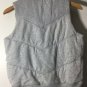Old Navy Women's Full Button Winter Vest Cotton Polyester Gray Sz M