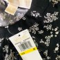 Michael Kors Womens Black Wildflower Mix Tier Dress Sz M