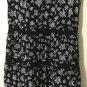 Michael Kors Womens Black Wildflower Mix Tier Dress Sz M
