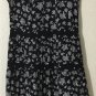Michael Kors Womens Black Wildflower Mix Tier Dress Sz M