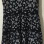 Michael Kors Womens Black Wildflower Mix Tier Dress Sz M