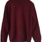 Lands' End Women's Burgundy 1/4 Zip Sweater Pullover Long Sleeve 18- 20 XL