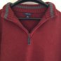 Lands' End Women's Burgundy 1/4 Zip Sweater Pullover Long Sleeve 18- 20 XL