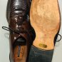 Florsheim Barret's Men's Genuine Snake Shoes Tassel Lace Up Sz 10.5 D