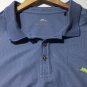 Tommy Bahama Supima Cotton Short Sleeve Blue Polo Men's Sz XL
