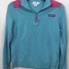 Vineyard Vines Women's 1/4 Zip Blue Pink Pullover Sweatshirt Sz XS Vineyard Vines Women's 1/4 Zip Blue Pink Pullover Sweatshirt Sz XS