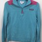 Vineyard Vines Women's 1/4 Zip Blue Pink Pullover Sweatshirt Sz XS