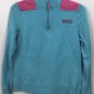 Vineyard Vines Women's 1/4 Zip Blue Pink Pullover Sweatshirt Sz XS