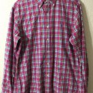 Ralph Lauren Men's L/S Button Down Pink Multicolored Plaid Lined Shirt Size L