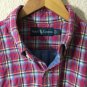 Ralph Lauren Men's L/S Button Down Pink Multicolored Plaid Lined Shirt Size L
