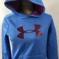 Under Armour Blue & Purple Hoodie Pullover Sweatshirt Youth Girl Sz XL