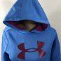 Under Armour Blue & Purple Hoodie Pullover Sweatshirt Youth Girl Sz XL