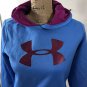 Under Armour Blue & Purple Hoodie Pullover Sweatshirt Youth Girl Sz XL