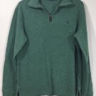 Polo Ralph Lauren Men's 1/2 Zip French Rib Mock Neck Green Pullover Sweater Sz S