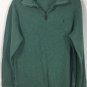 Polo Ralph Lauren Men's 1/2 Zip French Rib Mock Neck Green Pullover Sweater Sz S