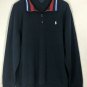 Polo Ralph Lauren Men's Navy Blue 1/4 Zip Pullover Sweater Jacket Size XL