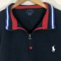 Polo Ralph Lauren Men's Navy Blue 1/4 Zip Pullover Sweater Jacket Size XL